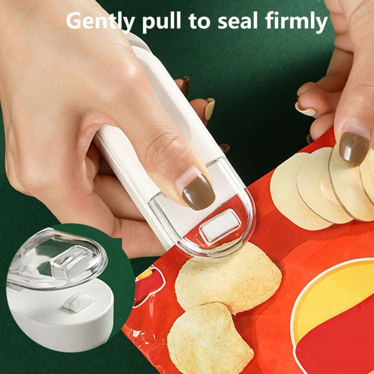 Food Packaging Sealer 2 In 1 Magnetic Mini Handheld Vacuum Sealer Machine With Cutter(Lake Blue)