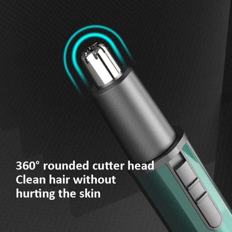 MARSKE  MS-7111 3 In 1 Electric Nose Hair Trimmer Type-C Rechargeable Grooming Instrument(Green)