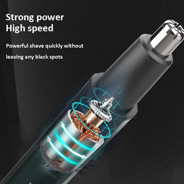 MARSKE  MS-7111 3 In 1 Electric Nose Hair Trimmer Type-C Rechargeable Grooming Instrument(Green)