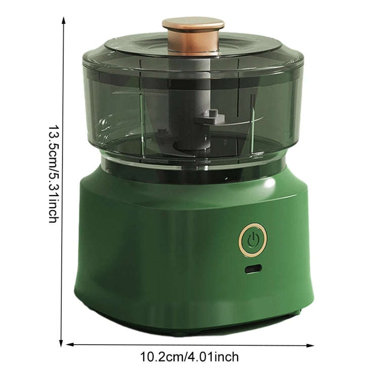 JRQ-01 Home Wireless Electric Meat Grinder Kitchen Garlic Pounder, Size: Long-press(White)