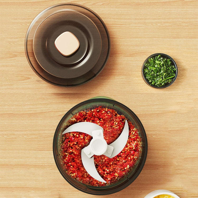 JRQ-01 Home Wireless Electric Meat Grinder Kitchen Garlic Pounder, Size: Long-press(White)