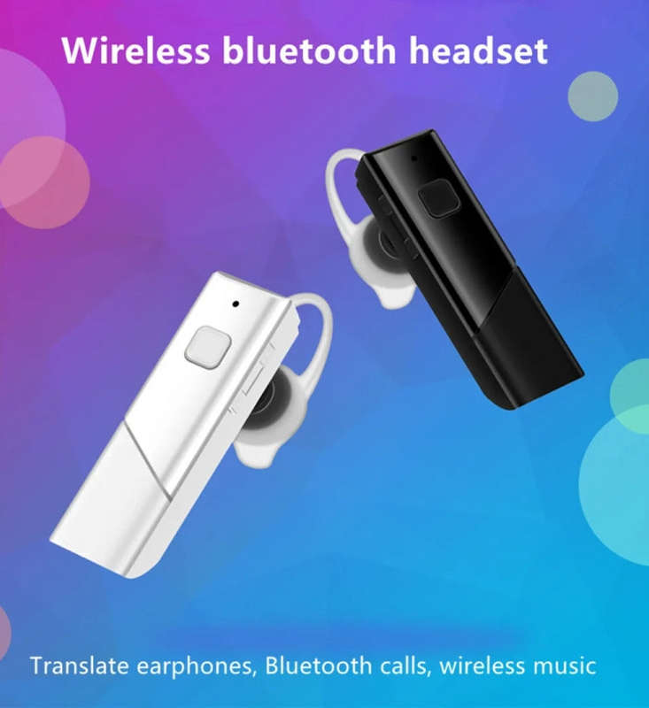 40 Languages Instant Real-Time Translation Smart Wireless BT5.0 Translation Earphone(White)