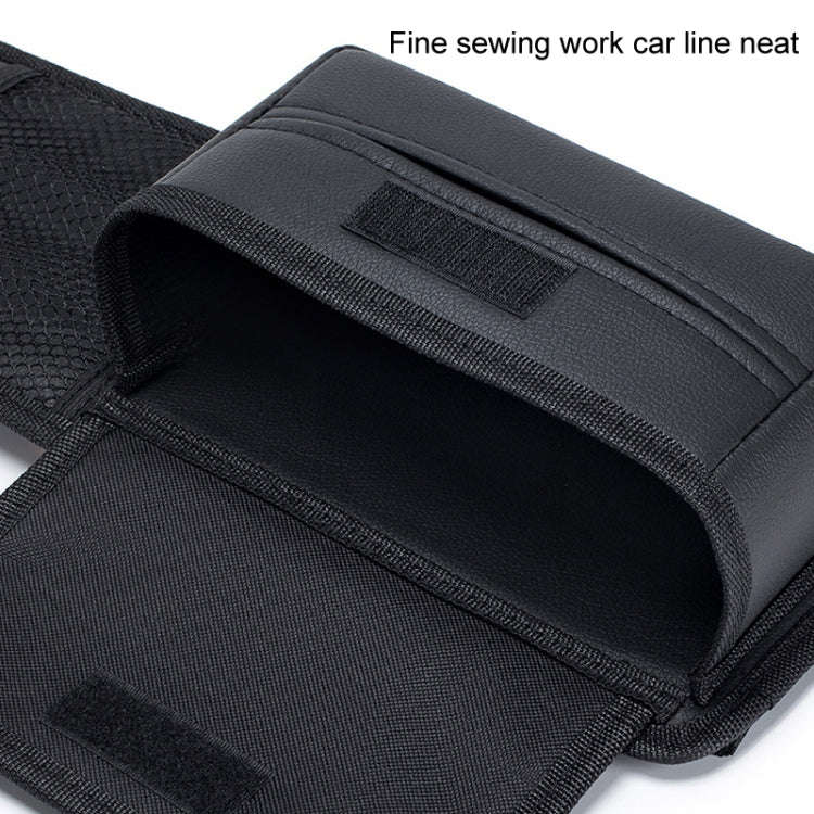 Car Seat Side Storage Hanging Bag Tissue Box, Model: H320 Litchi Pattern