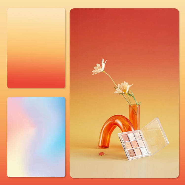 57 x 87cm Double-sided Gradient Background Paper Atmospheric Still Life Photography Props(Rainbow...
