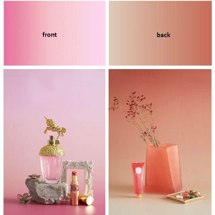 57 x 87cm Double-sided Gradient Background Paper Atmospheric Still Life Photography Props(Orange ...