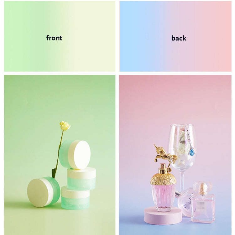 57 x 87cm Double-sided Gradient Background Paper Atmospheric Still Life Photography Props(Pink Bl...