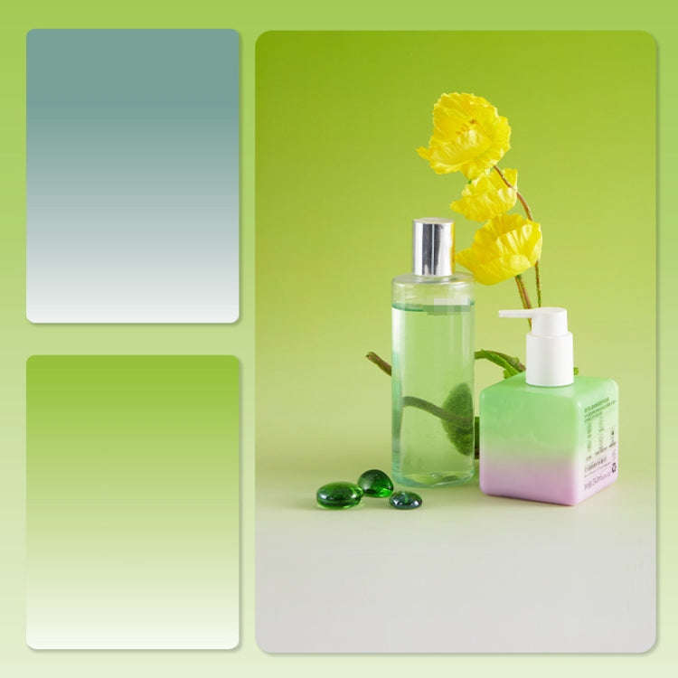 57 x 87cm Double-sided Gradient Background Paper Atmospheric Still Life Photography Props(Green+F...