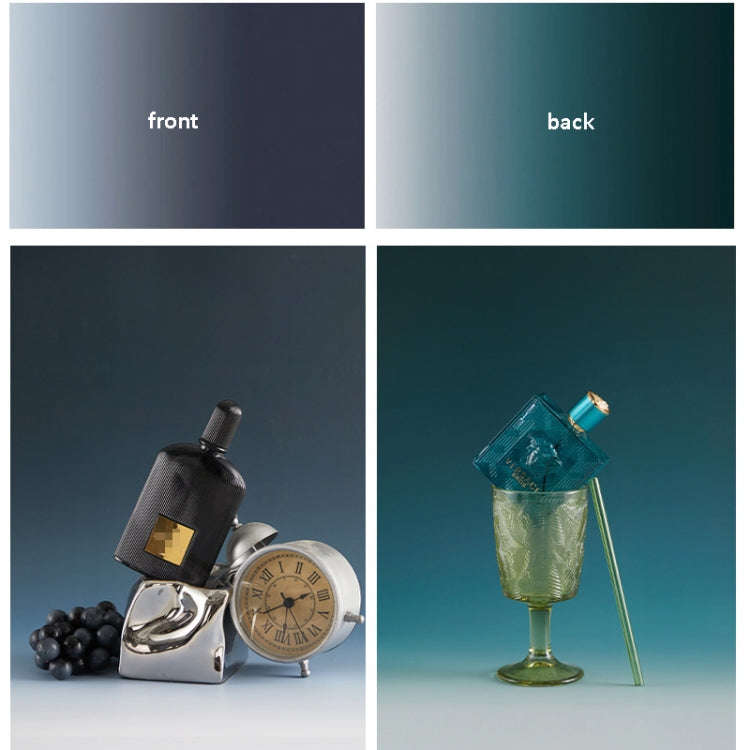 57 x 87cm Double-sided Gradient Background Paper Atmospheric Still Life Photography Props(Deep Gr...