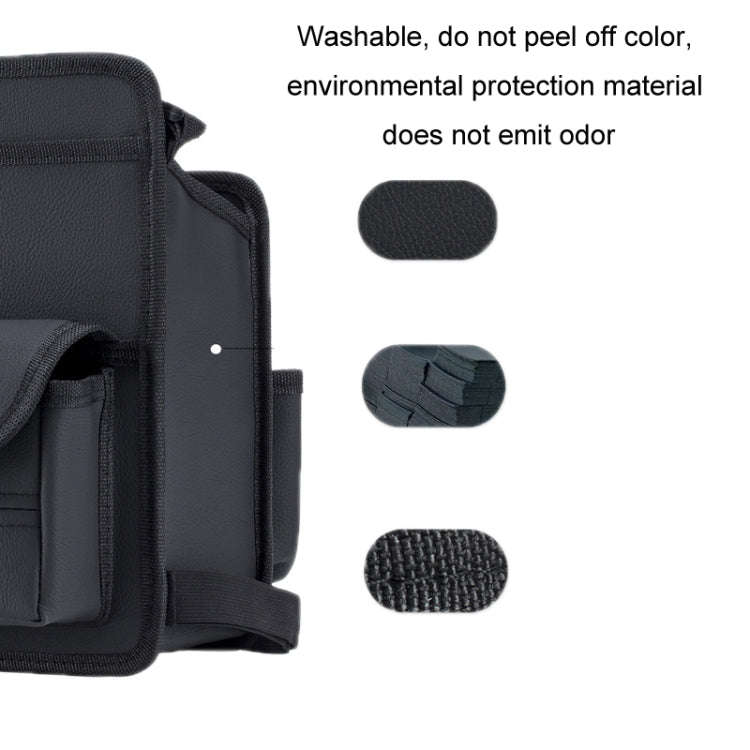 Car Seat Storage Mesh Pocket Hanging Storage Bag Tissue Box, Color: H9160 Black