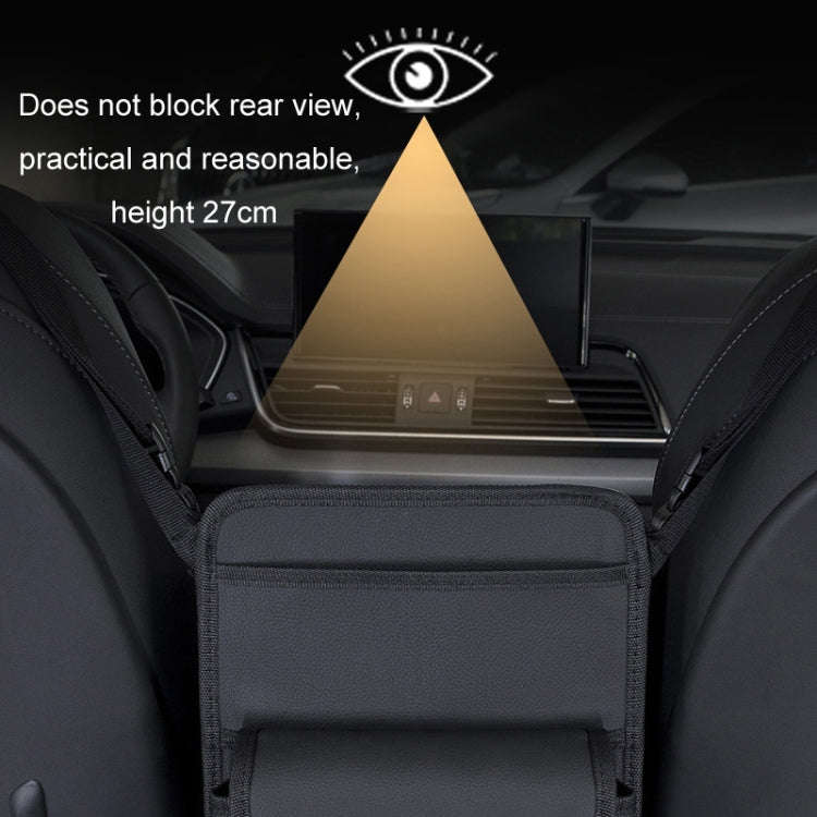 Car Seat Storage Mesh Pocket Hanging Storage Bag Tissue Box, Color: H9160 Black