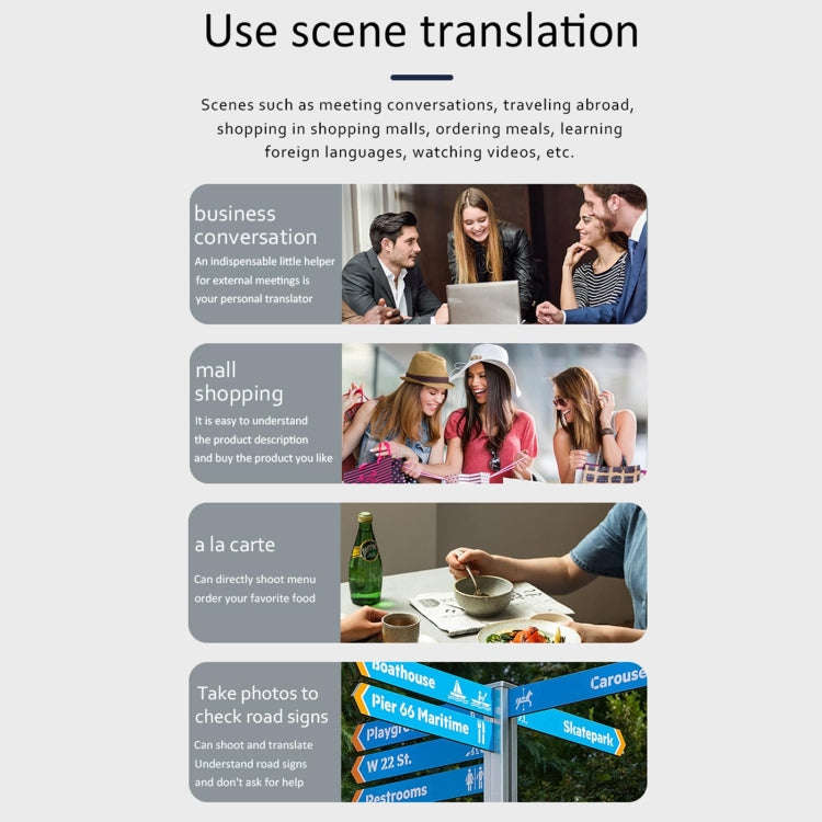 Hishell P40 Smart Translator 135 Languages Voice Intelligent Online Translation Machine Offline M...