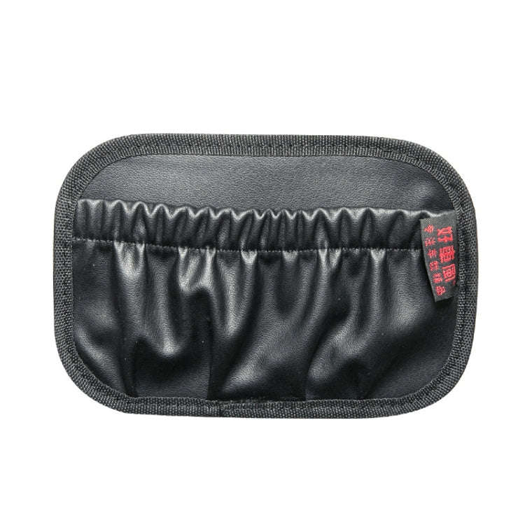 Car Instrument Console Adhesive Net Pocket Storage Hanging Bag, Color: H011 Black Large