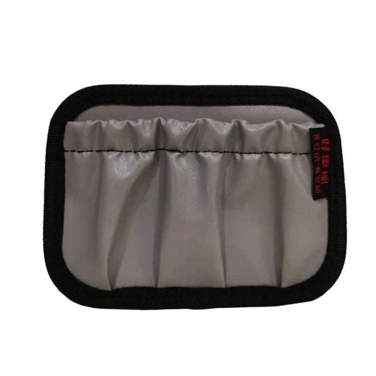 Car Instrument Console Adhesive Net Pocket Storage Hanging Bag, Color: H264 Gray Large