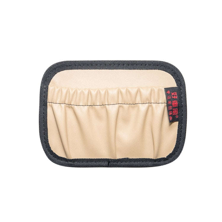 Car Instrument Console Adhesive Net Pocket Storage Hanging Bag, Color: H014 Beige Small