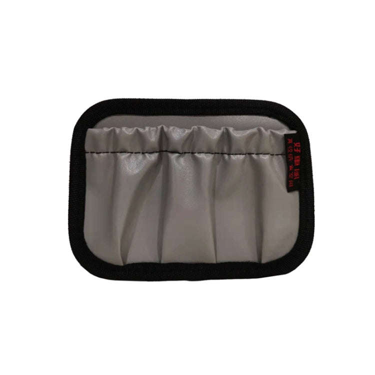Car Instrument Console Adhesive Net Pocket Storage Hanging Bag, Color: H265 Gray Small