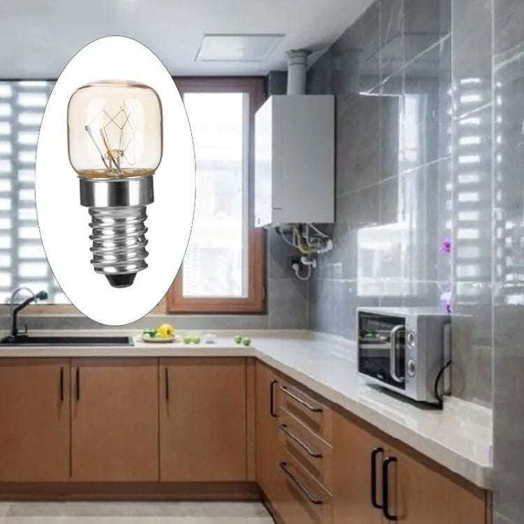 E14 Salt Crystal Lamps High Temperature Resistant Oven Light Bulb, Power: 25W Brass Lamp Head(270...