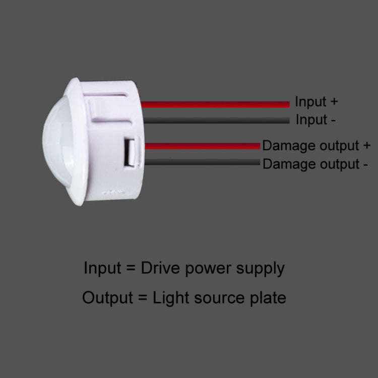 Infrared Human Body Sensor Switch Module Ceiling Downlight, Specification: DC12-24V