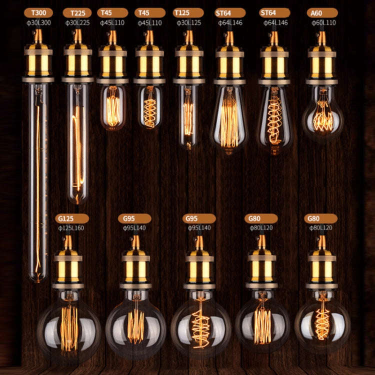 40W E27 Screw LED Dimmable Tungsten Bulb Pet Heating Lamp, Power Source: T125 Straight Wire
