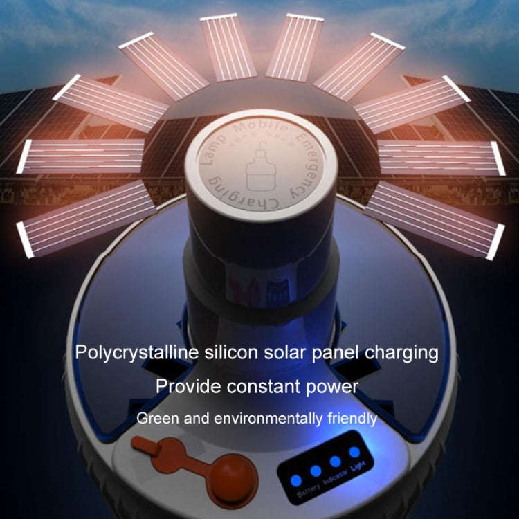 Rechargeable LED Solar Bulb Light Waterproof Night Market Stall Energy Saving Lamp, Model: 42LED ...