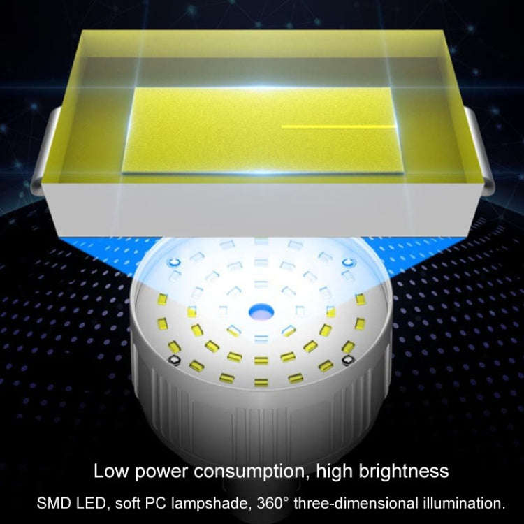 Rechargeable LED Solar Bulb Light Waterproof Night Market Stall Energy Saving Lamp, Model: 42LED