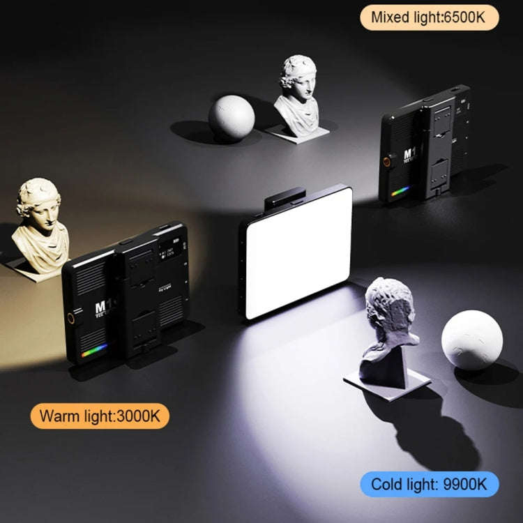 Desiontal M15 3 Color Temperature Rechargeable Pocket Light Mini Photography Light LED Outdoor Sh...