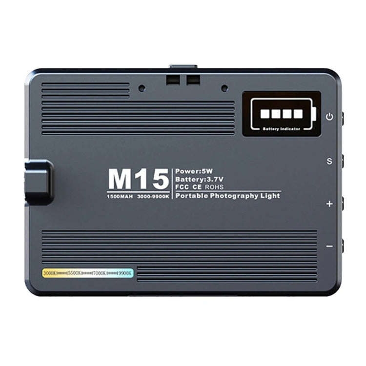 Desiontal M15 3 Color Temperature Rechargeable Pocket Light Mini Photography Light LED Outdoor Sh...