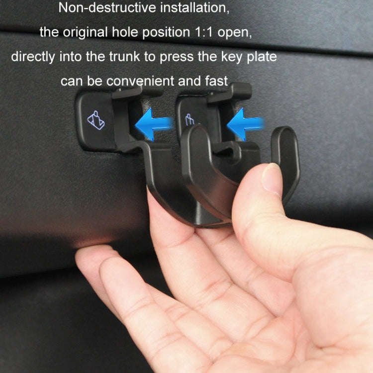 For Tesla Model Y Trunk Seat Button Hook(Black)
