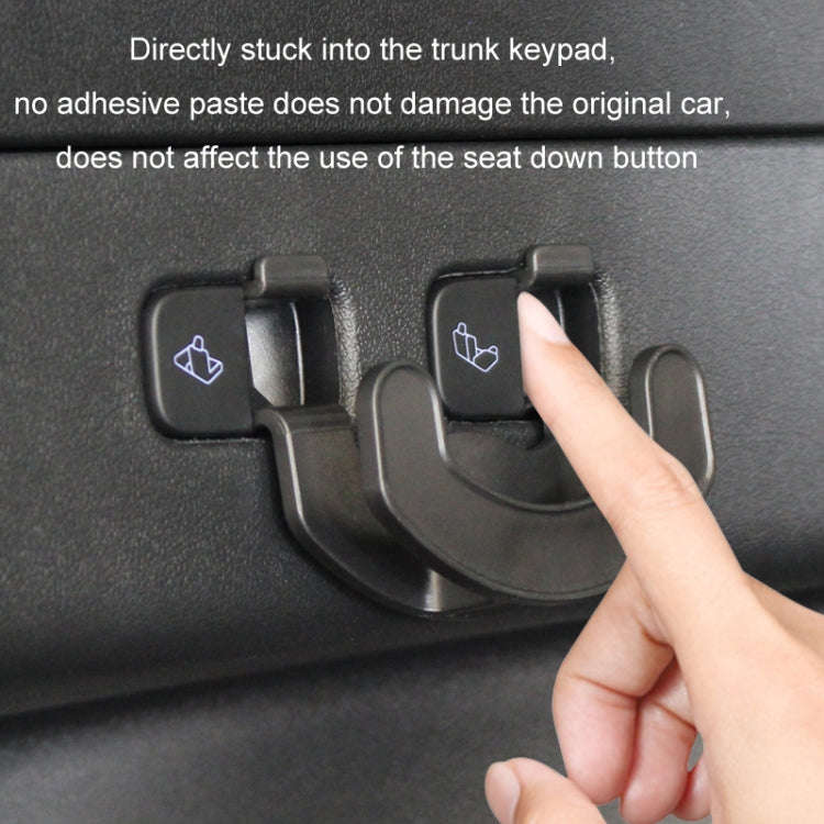 For Tesla Model Y Trunk Seat Button Hook(Black)
