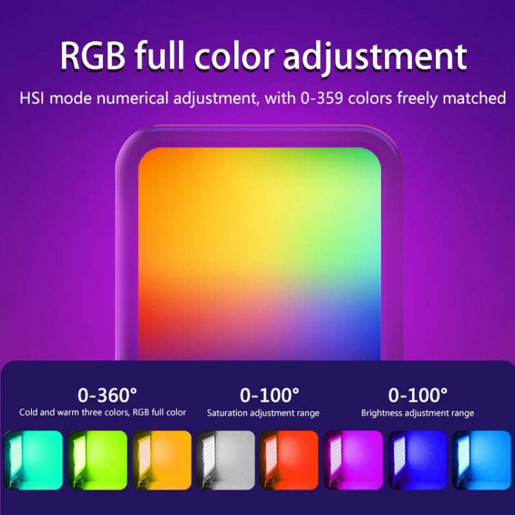 Desiontal W70 Full Color RGB Live Fill Light Portable Small Pocket Light Ambient Photo Handheld P...
