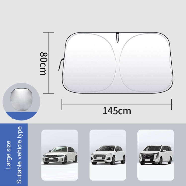 Car Front Windshield Heat Insulation Sun Protection Visor, Specification: Front Block 145x80cm