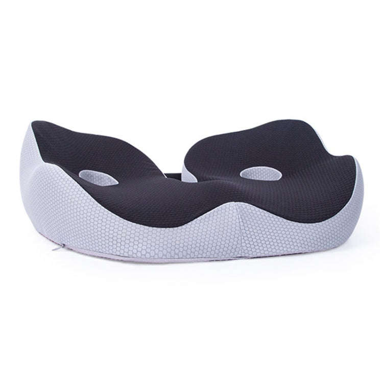 Office Sedentary Memory Foam Breathable Cushion Chair Hip Seat Cushion(Black)