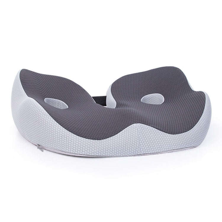 Office Sedentary Memory Foam Breathable Cushion Chair Hip Seat Cushion(Dark Gray)