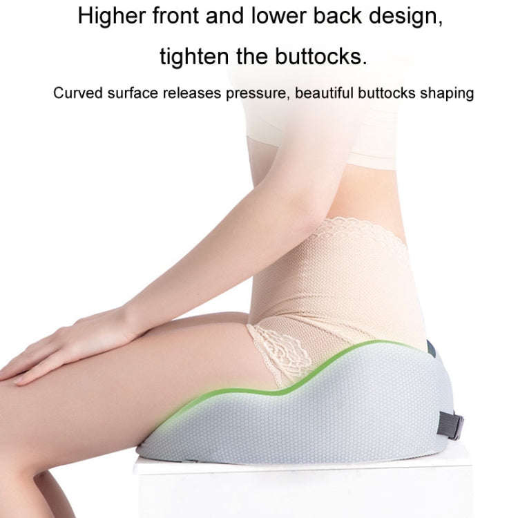 Office Sedentary Memory Foam Breathable Cushion Chair Hip Seat Cushion(Navy)