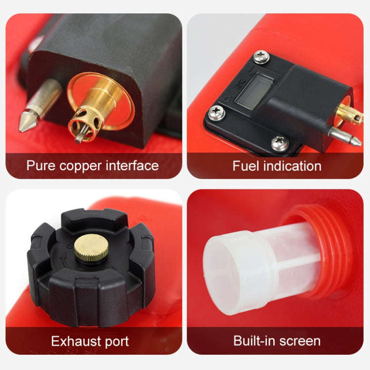 KOETSU Outboard Motor External Fuel Tank Accessories Spare Oil Drum, Capacity: 12L Outer Oil Tank