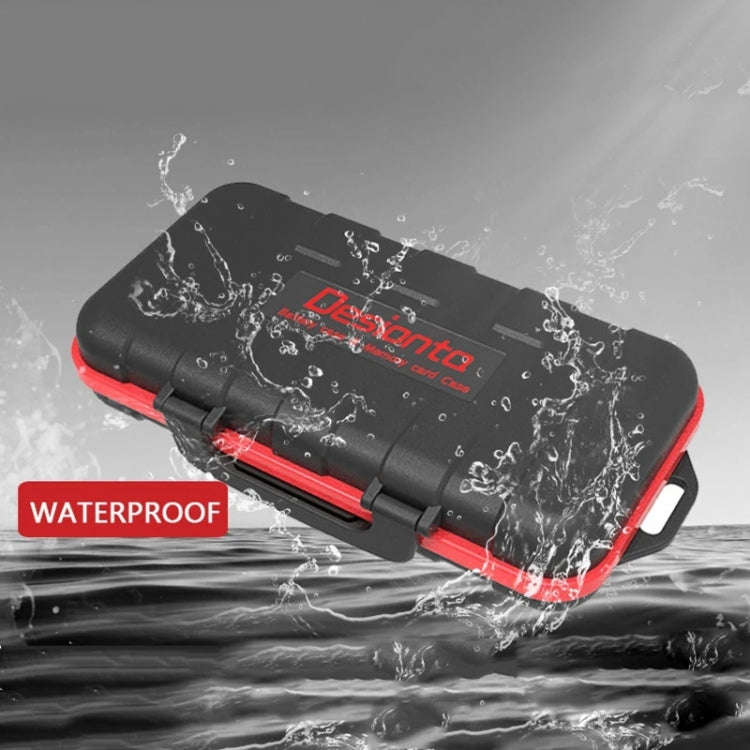 Desiontal LP-E6 Waterproof SD Card Holder Camera Battery Case(Black)