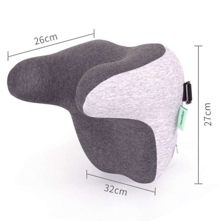BEWALKER Car Headrest Memory Foam Neck Support Pillow Car Seat Cervical Cushion(Green)