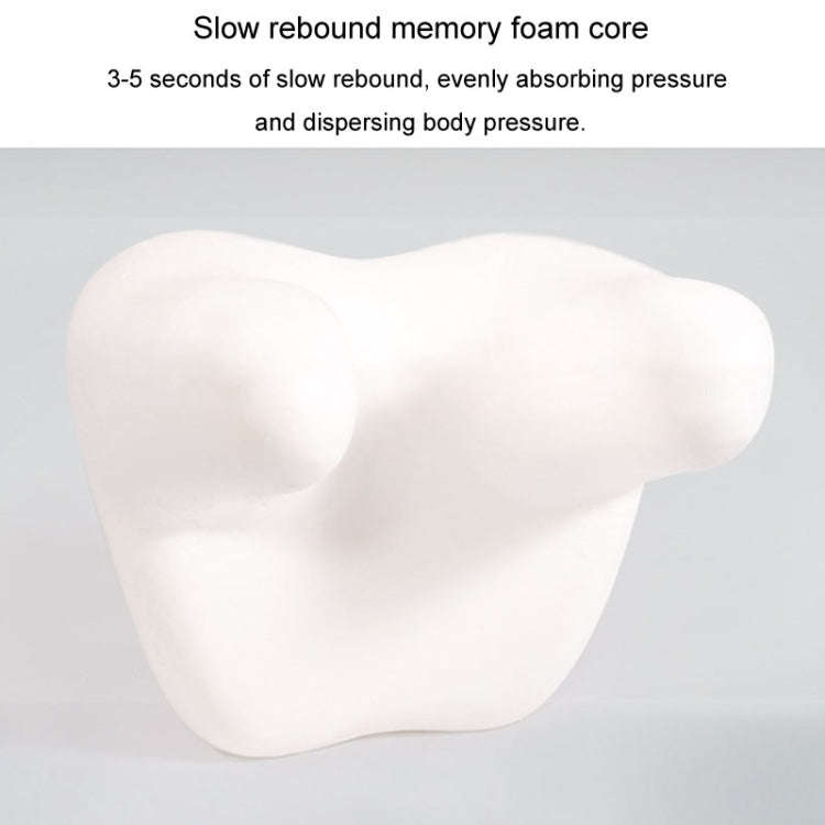 BEWALKER Car Headrest Memory Foam Neck Support Pillow Car Seat Cervical Cushion(Grey)