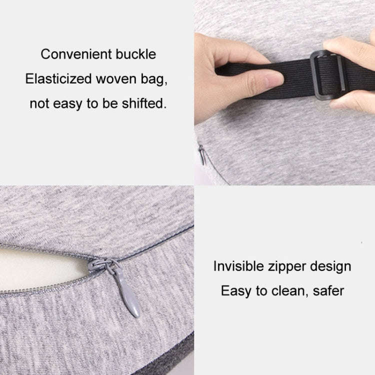 BEWALKER Car Headrest Memory Foam Neck Support Pillow Car Seat Cervical Cushion(Grey)