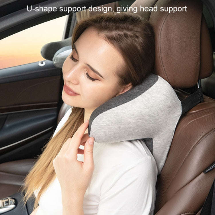 BEWALKER Car Headrest Memory Foam Neck Support Pillow Car Seat Cervical Cushion(Green)