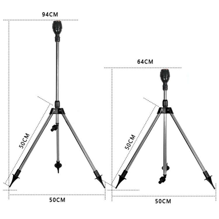 Tripod + Mag Sprinkler Automatic Rotating Garden Irrigation Sprinkler(Carton Packaging)