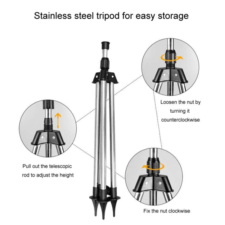 Tripod + Mag Sprinkler Automatic Rotating Garden Irrigation Sprinkler(Carton Packaging)