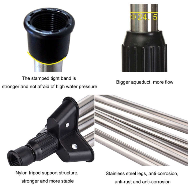 Tripod + Mag Sprinkler Automatic Rotating Garden Irrigation Sprinkler(Carton Packaging)