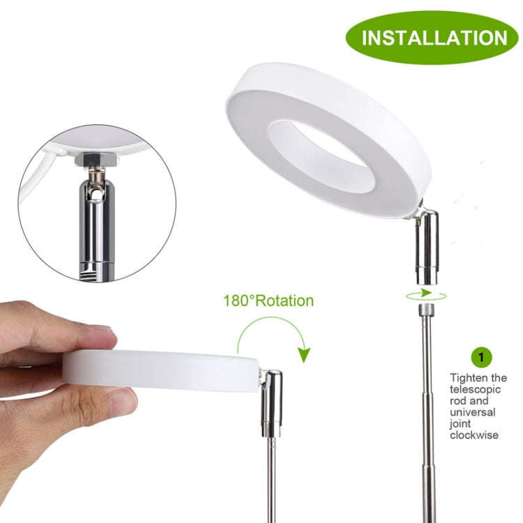 Four Heads  LED Angel Ring Plant Growth Light Imitation Sunlight Telescopic Plant Fill Light
