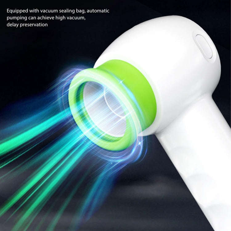 KZ-90 Digital Display Handheld Fresh-Keeping Bag Bottle Vacuum Sealer, Spec: with 2 Bags