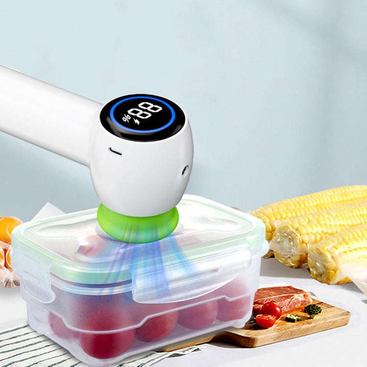 KZ-90 Digital Display Handheld Fresh-Keeping Bag Bottle Vacuum Sealer, Spec: with 2 Bags