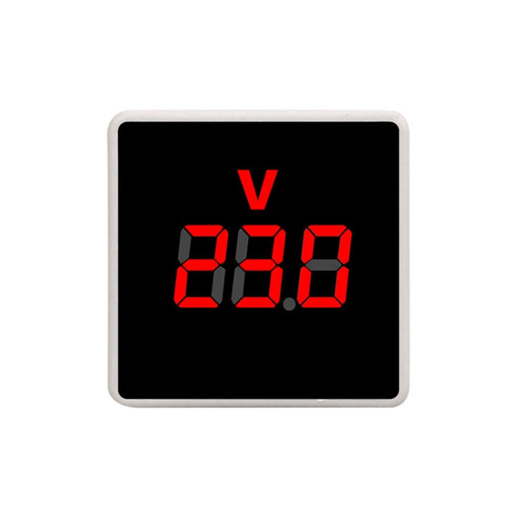 SINOTIMER V-PL Square Insert Type Household Digital AC Voltmeter EU Plug