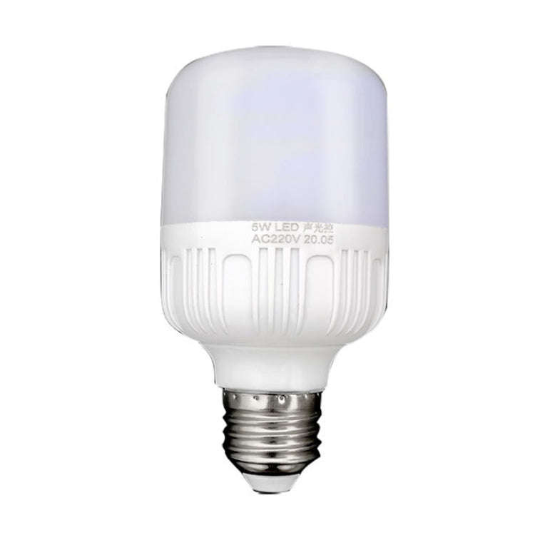 E27 LED Sound/Light Control Bulb Stair Corridor Human Body Sensor Light, Power: 5W(Premium)
