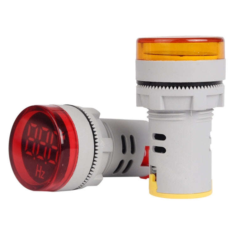 SINOTIMER ST16HZ 20-75Hz AC Frequency 22mm Round Opening LED Digital Signal Indicator Light(01 Red)