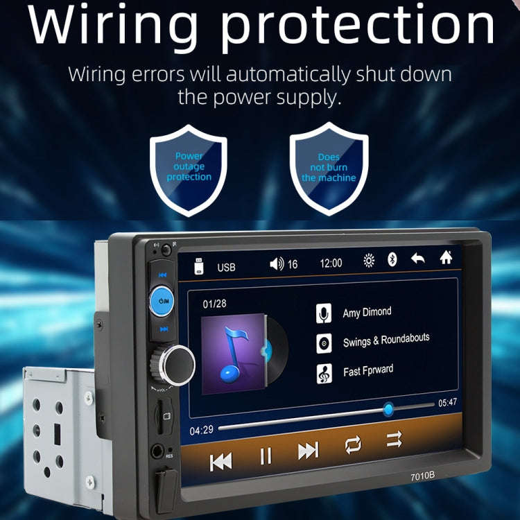Car Universal Touch Screen MP5 Player Rear View Portable Bluetooth Radio