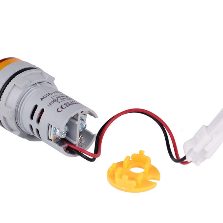 SINOTIMER ST16VA Round 22mm LED Digital Display AC Voltage Current Indicator AC 60-500V 0-100A(01...